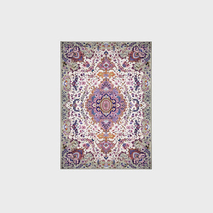 Tapis décoratif antidérapant de style ethnique persan