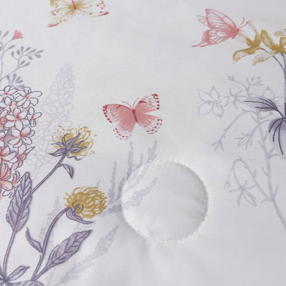 Linge de lit matelassé d'été élégant à motif floral