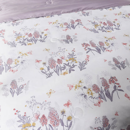 Linge de lit matelassé d'été élégant à motif floral