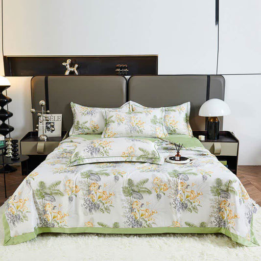 Couette d'été douce aux motifs floraux pastoraux