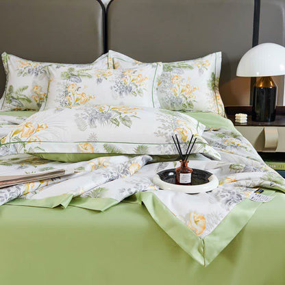 Couette d'été douce aux motifs floraux pastoraux