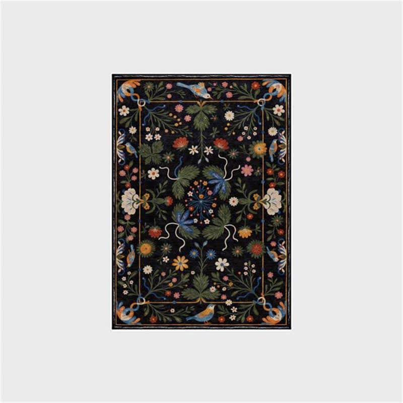 Tapis antidérapant lavable et résistant « Vintage Garden »