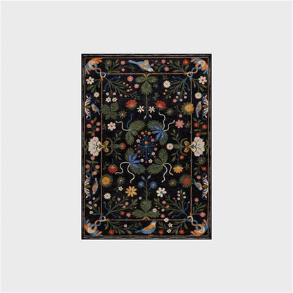 Tapis antidérapant lavable et résistant « Vintage Garden »
