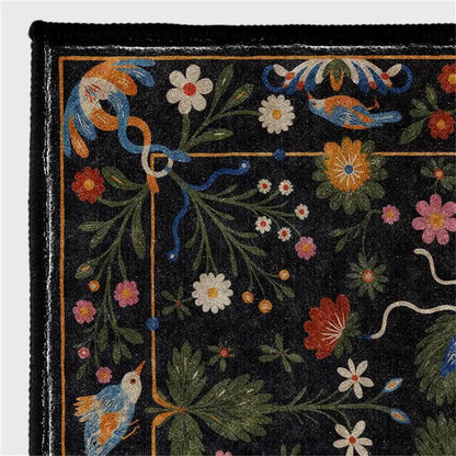Tapis antidérapant lavable et résistant « Vintage Garden »