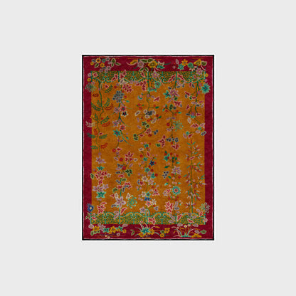Tapis antidérapant pliable dans le jardin rétro