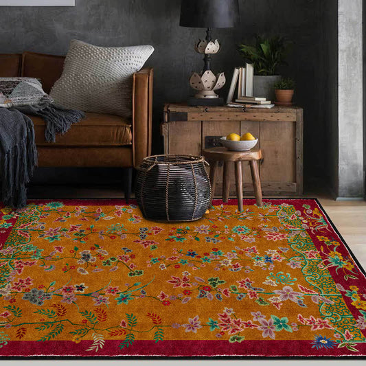 Tapis antidérapant pliable dans le jardin rétro