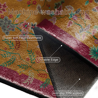 Tapis antidérapant pliable dans le jardin rétro