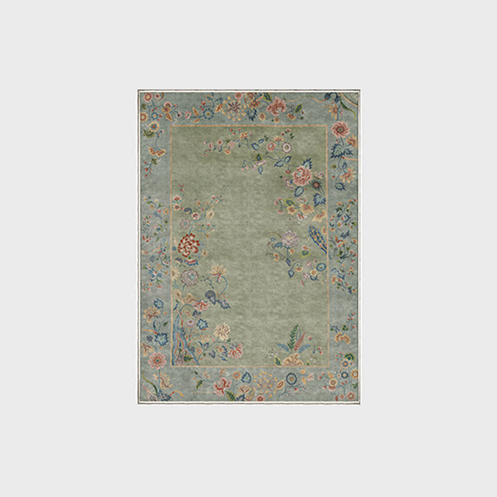 Tapis pliable et antidérapant à motif floral