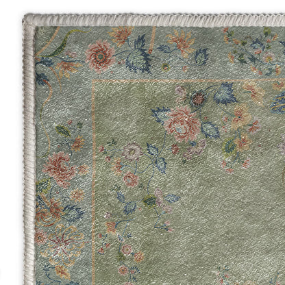 Tapis pliable et antidérapant à motif floral