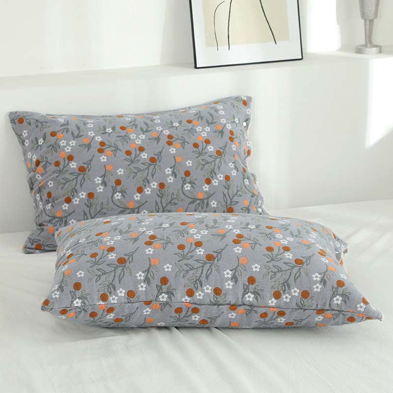 Taies d'oreiller à motif floral Country Ownkoti (lot de 2)