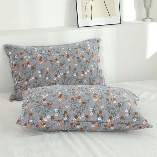 Taies d'oreiller à motif floral Country Ownkoti (lot de 2)