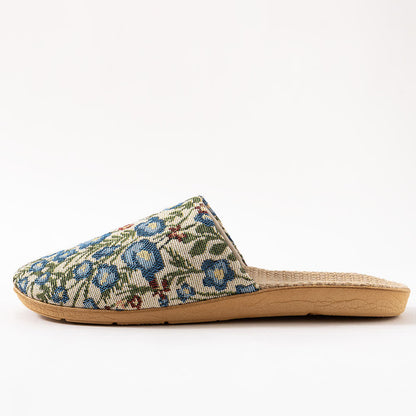 Chaussons antidérapants à semelle souple et motif floral