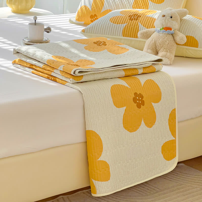 Couette en coton à imprimé floral rustique