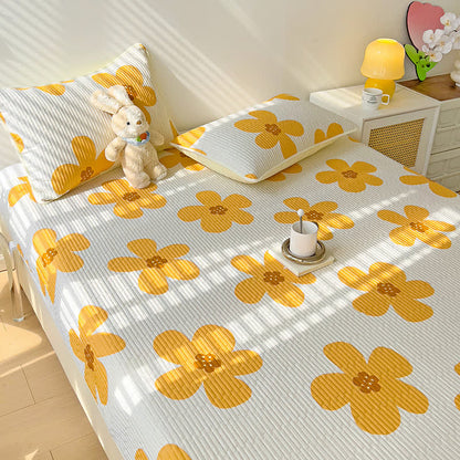 Couette en coton à imprimé floral rustique