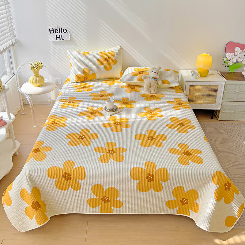Couette en coton à imprimé floral rustique