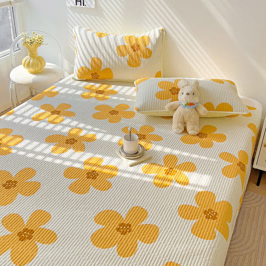 Couette en coton à imprimé floral rustique