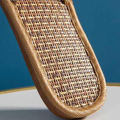 Chaussons en rotin respirants et antidérapants pour couples