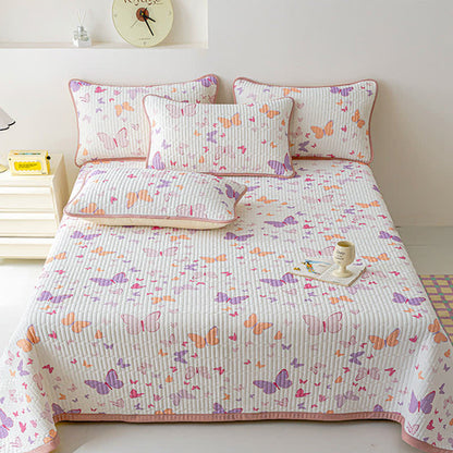 Couvre-lit de style rustique avec imprimé papillon