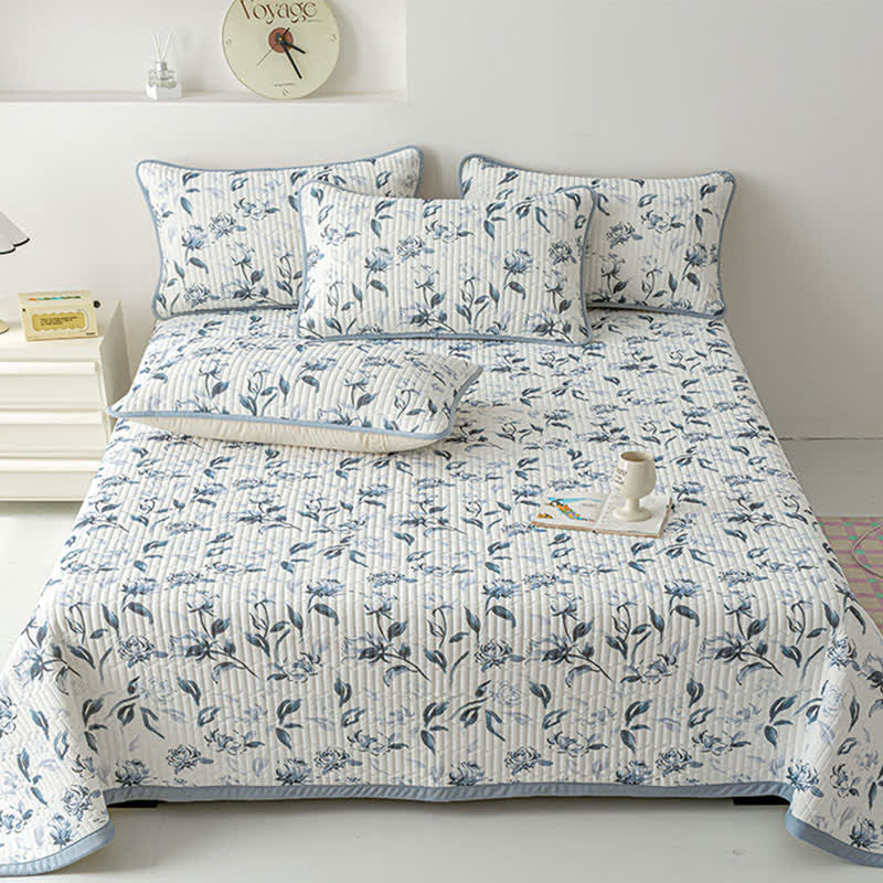 Couette à imprimé floral rustique