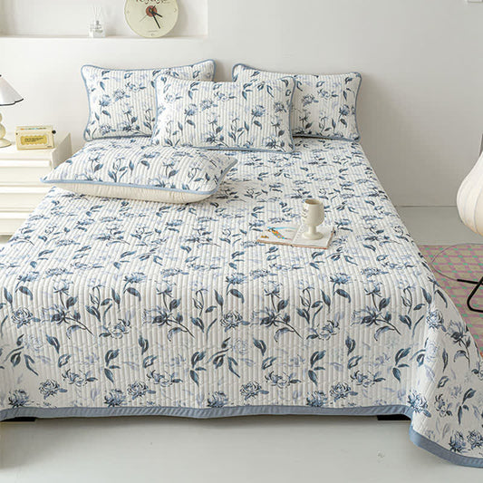 Couette à imprimé floral rustique