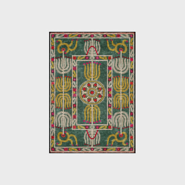 Tapis pliable antidérapant de style ethnique bohème