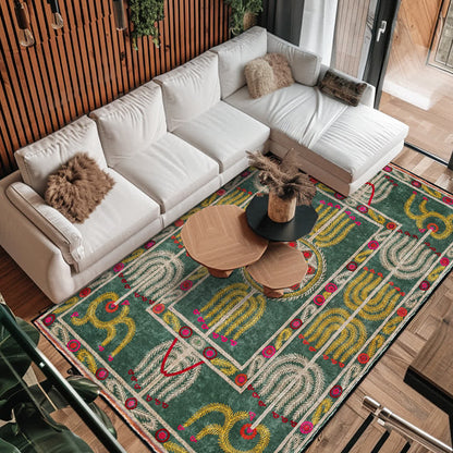Tapis pliable antidérapant de style ethnique bohème