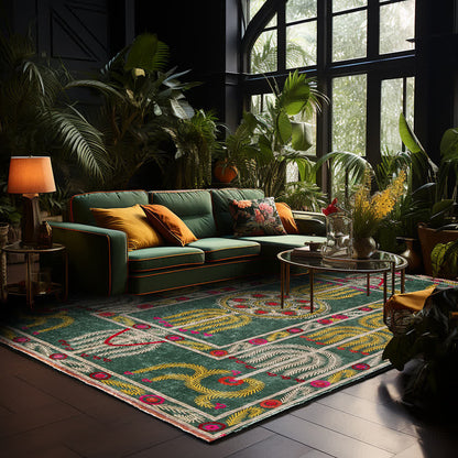 Tapis pliable antidérapant de style ethnique bohème