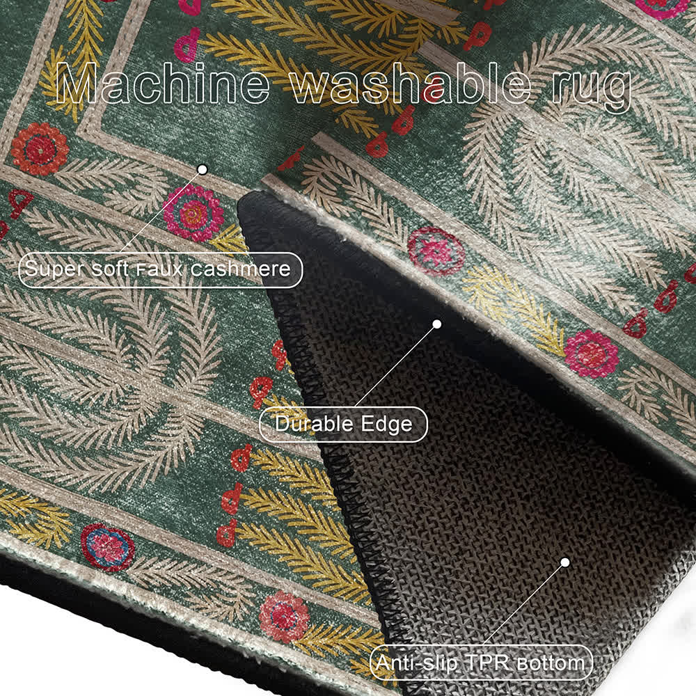 Tapis pliable antidérapant de style ethnique bohème