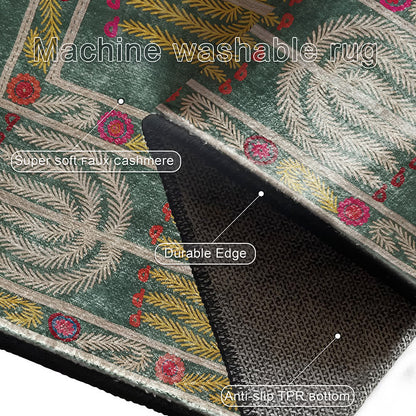 Tapis pliable antidérapant de style ethnique bohème