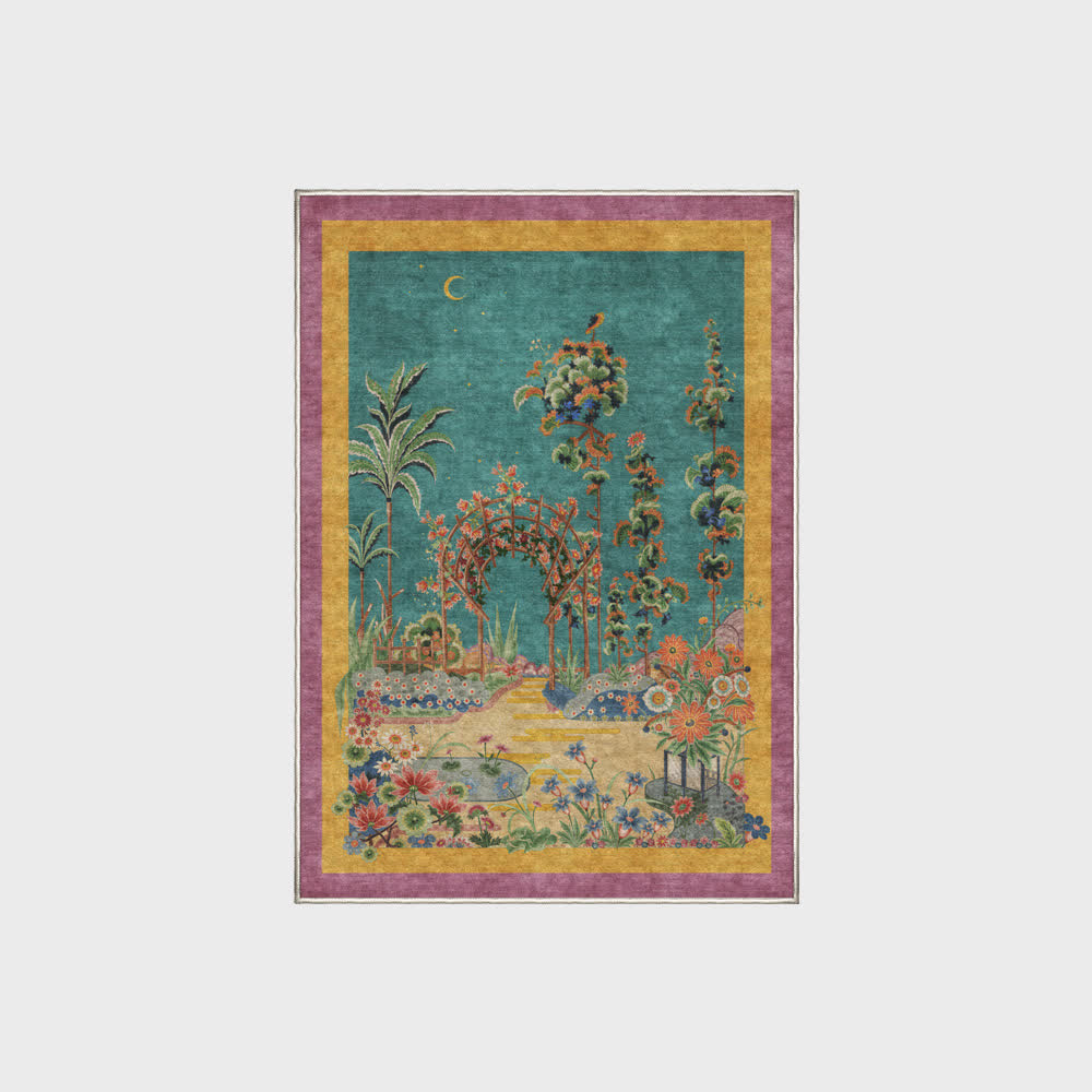 Tapis antidérapant paysage naturel pour usage intérieur et extérieur