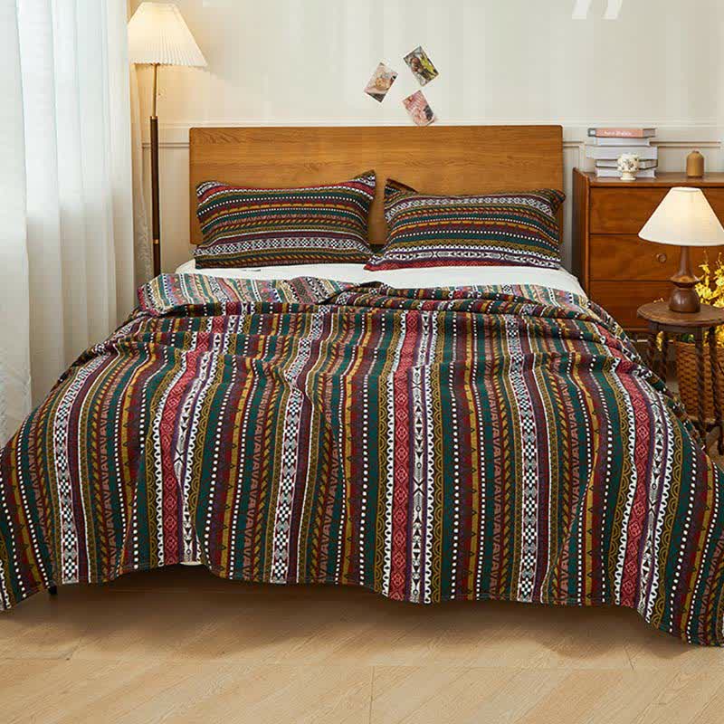 Couette de style ethnique rétro en gaze de coton