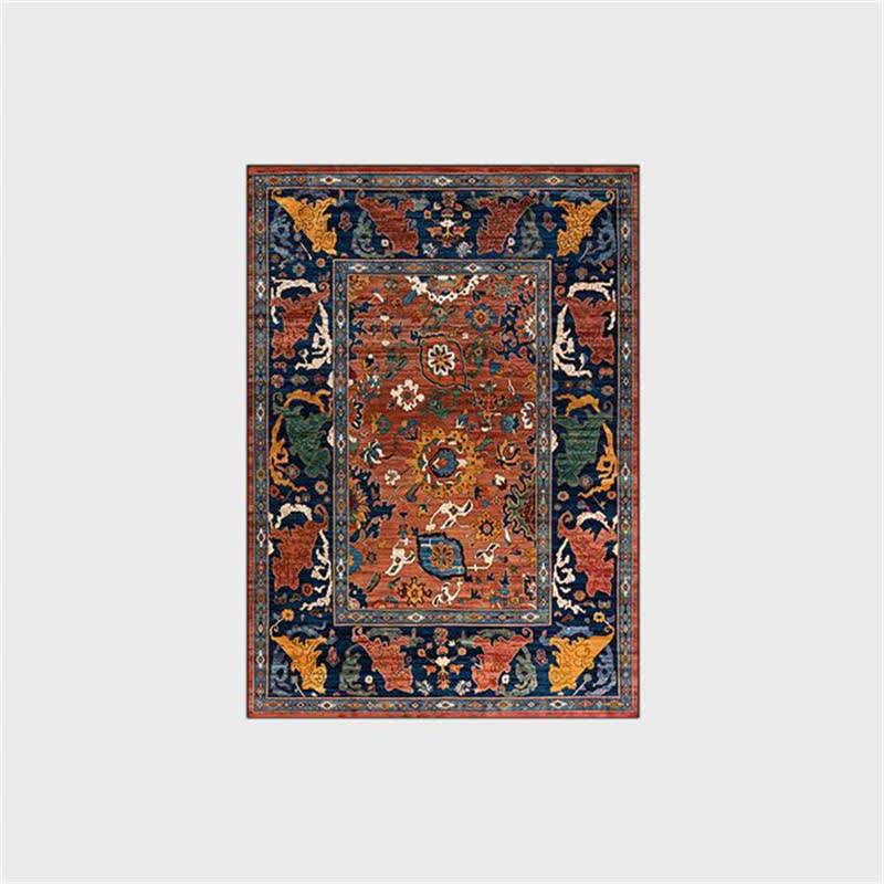 Tapis vintage antidérapant de style ethnique pour l'intérieur et l'extérieur