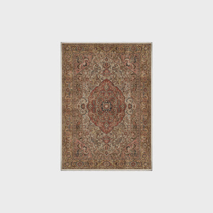 Tapis antidérapant et lavable de style ethnique persan