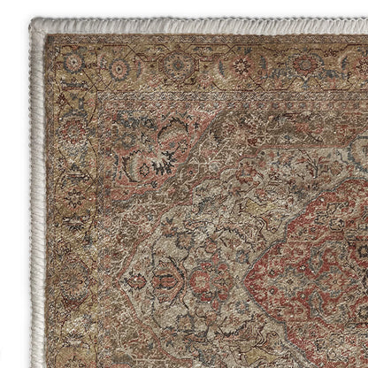 Tapis antidérapant et lavable de style ethnique persan