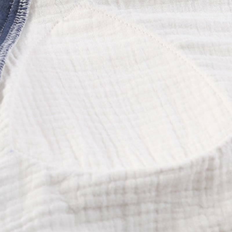 Chemise de nuit rembourrée de style campagnard avec ceinture à nouer et poche
