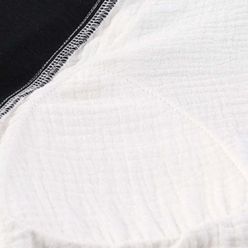 Chemise de nuit rembourrée de style campagnard avec ceinture à nouer et poche