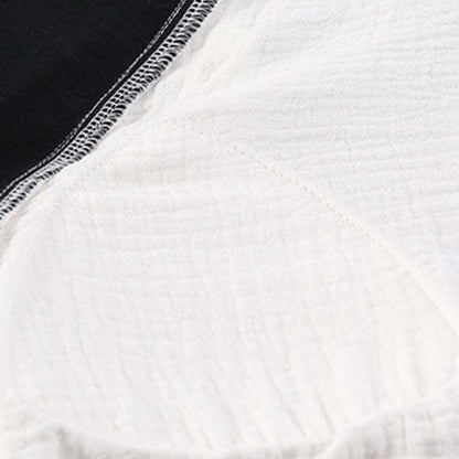 Chemise de nuit rembourrée de style campagnard avec ceinture à nouer et poche