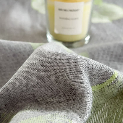 Couette réversible en gaze de coton avec feuilles de ginkgo