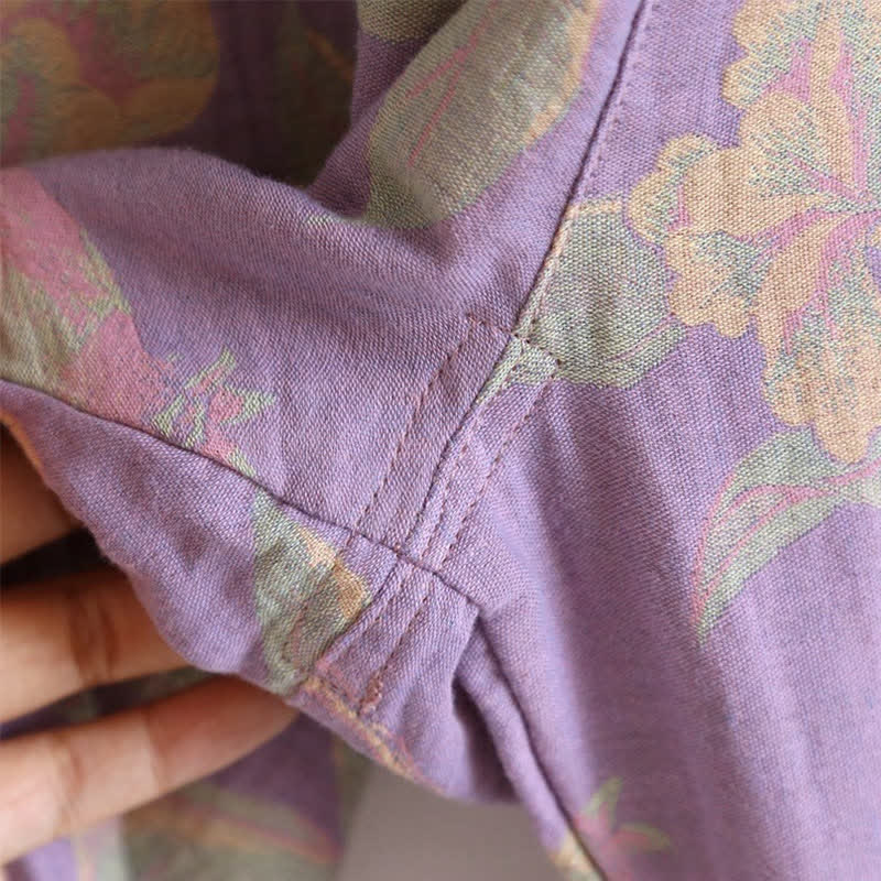 Ensemble de vêtements d'intérieur élégant en coton jacquard teint en fil de style vintage