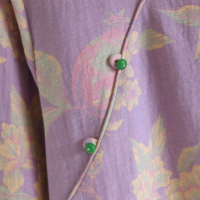 Ensemble de vêtements d'intérieur élégant en coton jacquard teint en fil de style vintage
