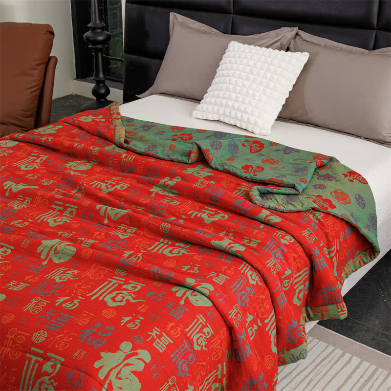 Couette d'été rétro en coton