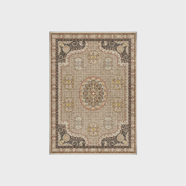 Tapis persan luxueux, antidérapant et lavable