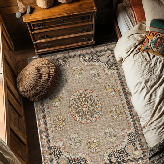 Tapis persan luxueux, antidérapant et lavable