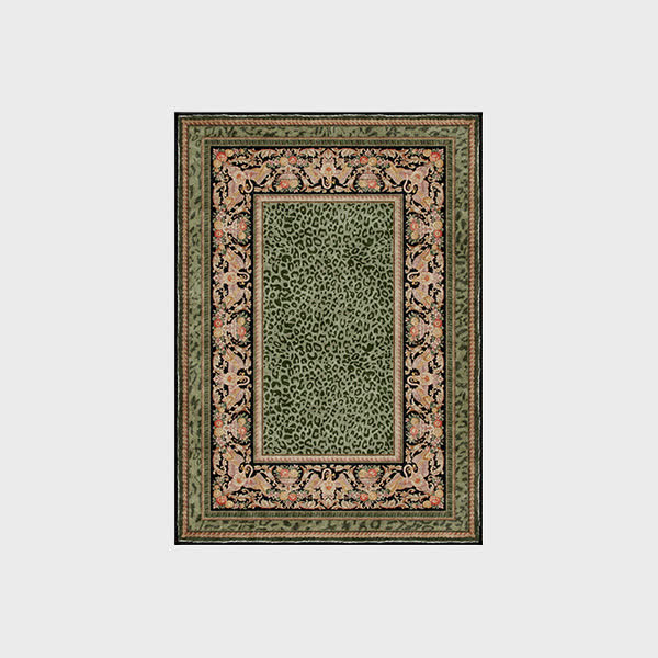 Tapis antidérapant style léopard baroque pour l'intérieur et l'extérieur