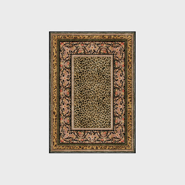 Tapis antidérapant style léopard baroque pour l'intérieur et l'extérieur