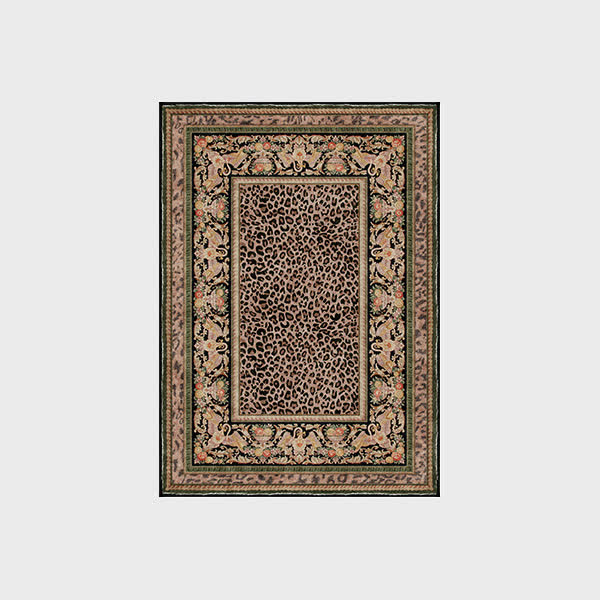 Tapis antidérapant style léopard baroque pour l'intérieur et l'extérieur