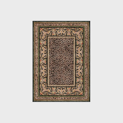 Tapis antidérapant style léopard baroque pour l'intérieur et l'extérieur