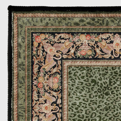Tapis antidérapant style léopard baroque pour l'intérieur et l'extérieur