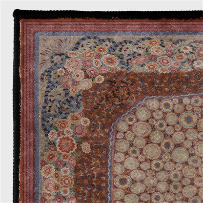 Tapis antidérapant pliable et élégant à motif floral