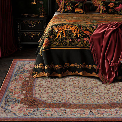 Tapis antidérapant pliable et élégant à motif floral